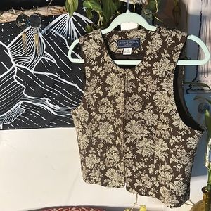 Vintage floral vest